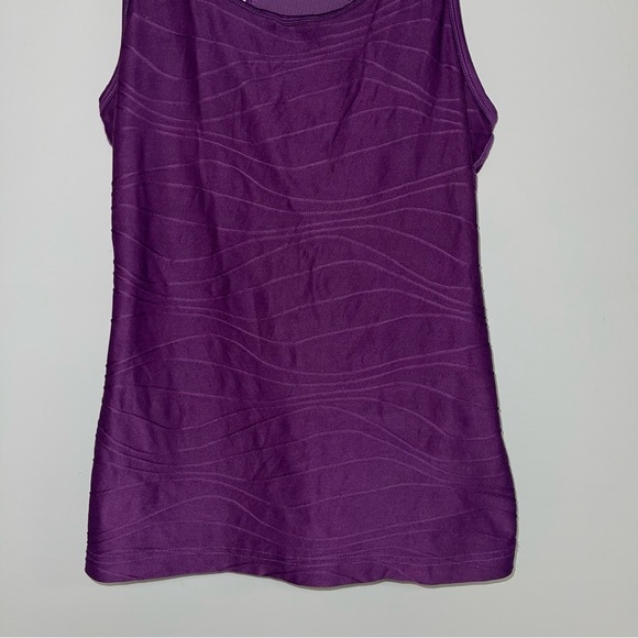 Title Nine Tankini Top Women's Size Small Purple Racerback Tank Textured IX:XXXX - Picture 4 of 8